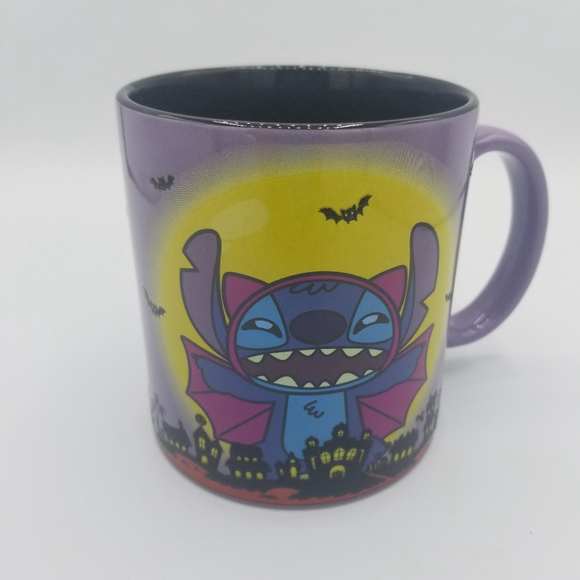 Disney Stitch Halloween Vampire Purple Coffee Mug NWOT - Picture 1 of 6